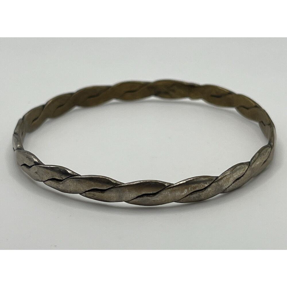 Vintage Mexican Silver Bangle Bracelet Hecho en Mexico